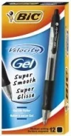 Pióro żelowe Velocity Gel - czarny (12 szt.) BIC - zdjęcie