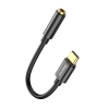Adapter Baseus L54 do słuchawek USB-C / mini jack 3.5mm DAC 24 bit 48 KHz - czarny - zdjęcie