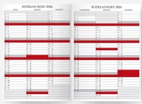 Kalendarz książkowy 2026 A6 tygodniowy Flamenco, białe kwiaty, zdjęcie 5