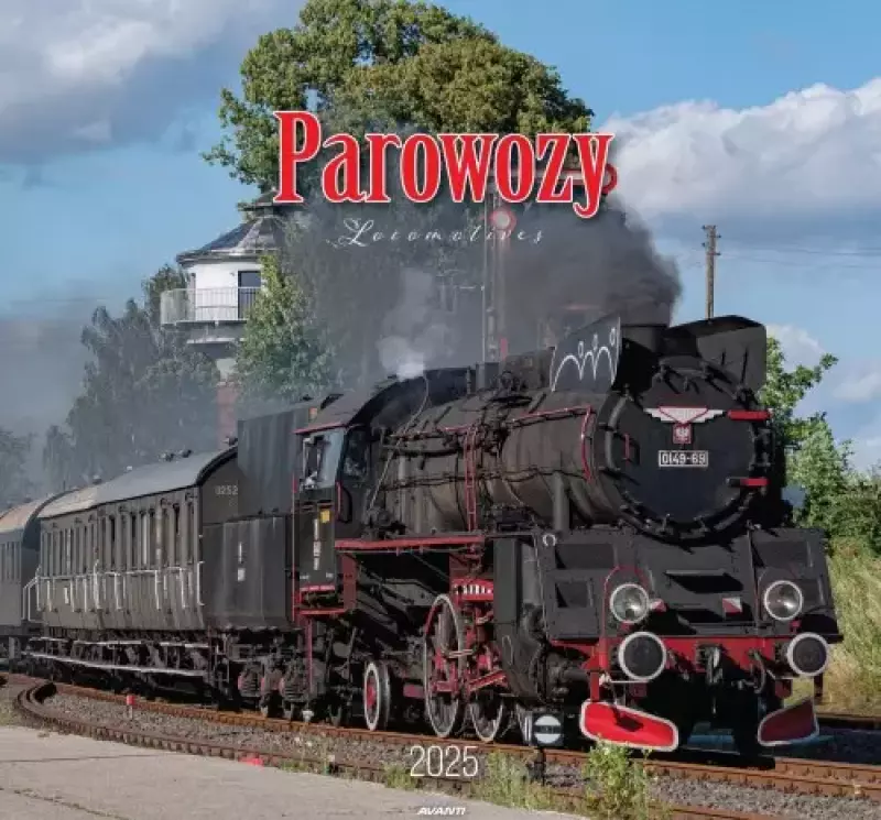 Kalendarz 2025 ścienny Parowozy Kalendarz 2025 ścienny Parowozy