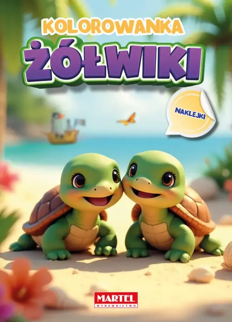 Kolorowanka Żółwiki z naklejkami Kolorowanka Żółwiki z naklejkami