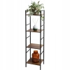 Regał Półka Stojąca 4 Poziomowa MDF Metal 29,5x23,5x106,5CM - zdjęcie