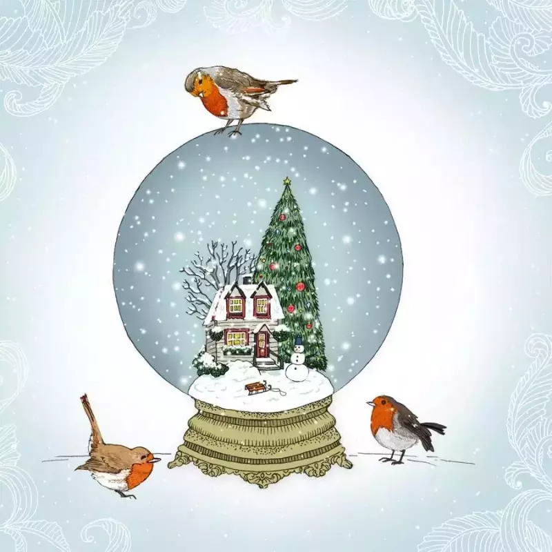 Karnet Swarovski kwadrat - Święta Domek