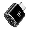 Adapter Baseus Mini przejściówka z USB-A na USB-C OTG - czarny - zdjęcie