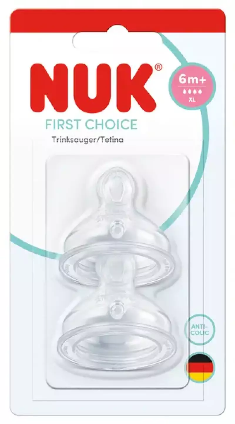 Nuk Smoczek Do Butelki Silikonowy 2 szt. 10124054 Nuk Smoczek Do Butelki Silikonowy 2 szt. 10124054