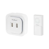 Dzwonek bezprzewodowy do drzwi z wtyczką 230V (36 melodii, 2 gniazda USB) - zdjęcie