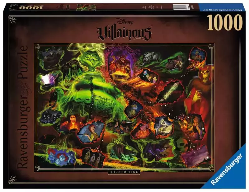 Puzzle 1000 elementów. Disney Czarne Charaktery. Rogaty Król