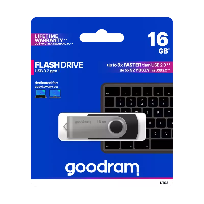 Pendrive Goodram USB 3.2 16GB czarny Pendrive Goodram USB 3.2 16GB czarny