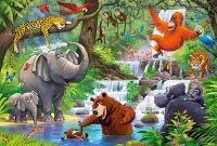 Puzzle maxi 40 elementów. Zwierzęta w dżungli, zdjęcie 2