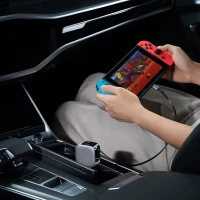 Ładowarka samochodowa Cuktech CC903P 100 W z wyświetlaczem i zwijanym kablem USB-C 70 cm - szara, zdjęcie 16