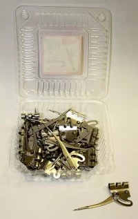 Cyrkiel szkolny metalowy, niklowany, zdjęcie 2