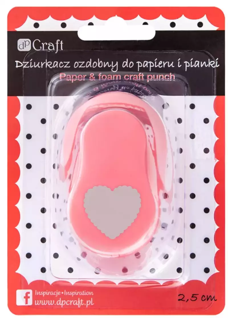 Dziurkacz ozdobny serce, 2.5 cm
