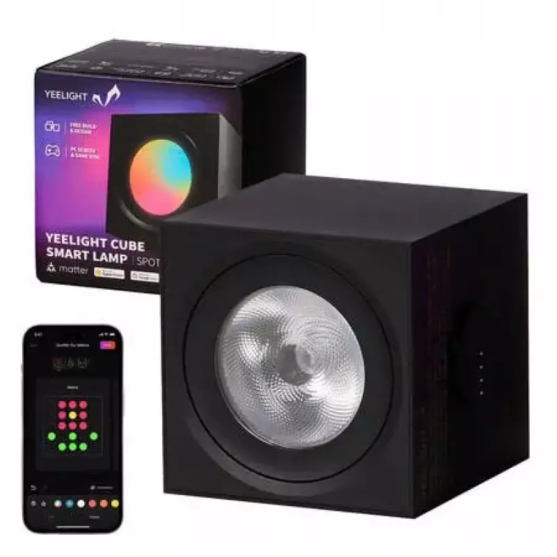 Panel świetlny YEELIGHT Smart Cube Light Spot z bazą Panel świetlny YEELIGHT Smart Cube Light Spot z bazą