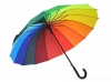 Parasol automatycznie rozkładany tęczowy - zdjęcie