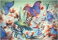 Puzzle 300 elementów. Moment. Koliber i motyle, zdjęcie 2