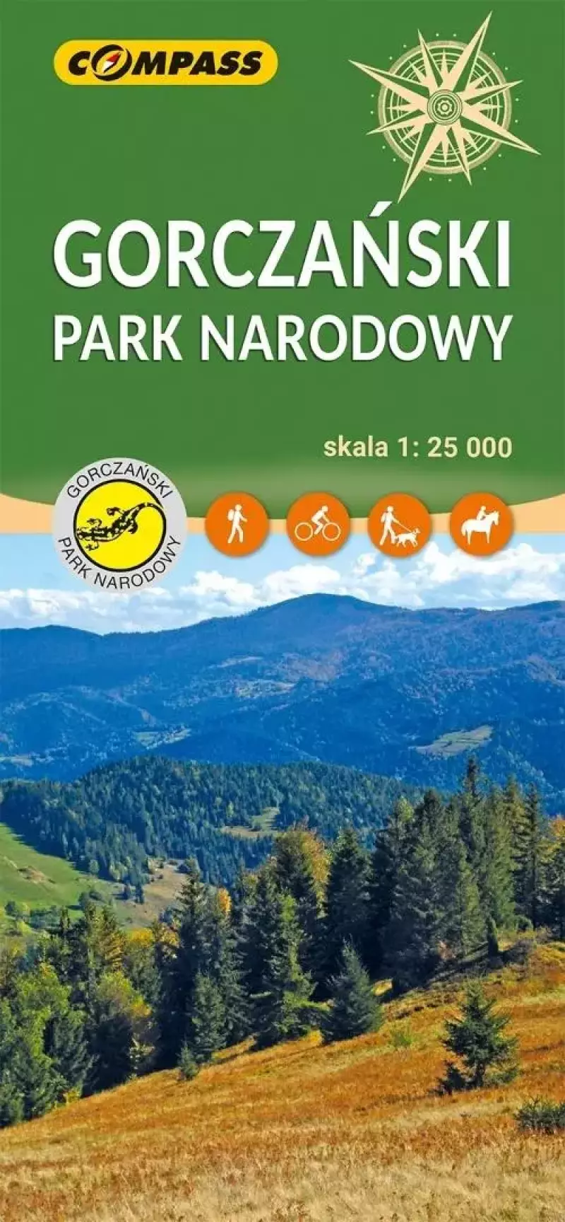 Mapa turystyczna - Gorczański Park Narodowy Mapa turystyczna - Gorczański Park Narodowy