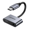 Adapter USB-C do USB-C i jack 3.5mm UGREEN (szary) - zdjęcie
