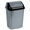 Kosz na śmieci plastikowy szary 10 l - zdjęcie