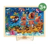 Drewniane puzzle ze stojakiem mideer – Łódź piratów (48 el.) - zdjęcie
