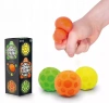 Gniotek antystresowy 3szt NEON w siatce Sensory Stress Fidget Ball Fusion - zdjęcie