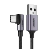 Kabel UGREEN US284 USB-A-USB-C 1m kątowy (czarny) - zdjęcie