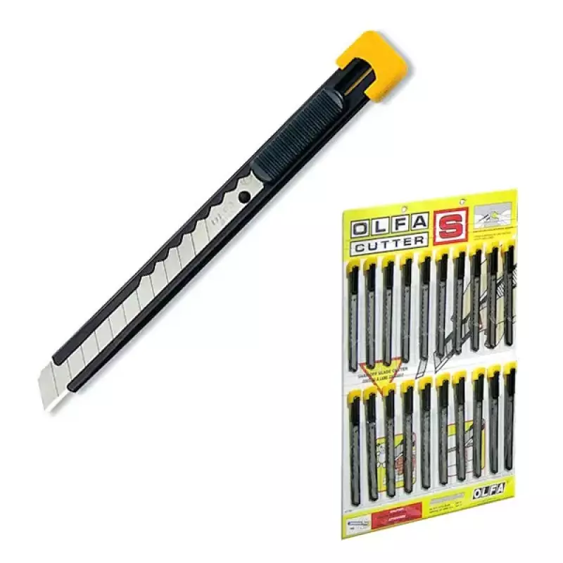 Nóż segmentowy 9 mm S czarny, OLFA Nóż segmentowy 9 mm S czarny, OLFA
