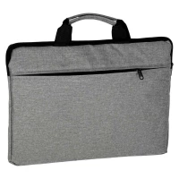 Torba na laptopa 15,6 cali na ramię teczka biznesowa damska męska szara, zdjęcie 4