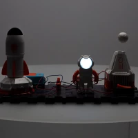 Mały elektronik elektryk zestaw edukacyjny stacja kosmiczna, zdjęcie 11