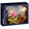 Puzzle 1000 elementów. Orchidea i trzy kolibry. Martin Johnson Heade, 1871 - zdjęcie