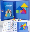 Tangram Drewniana Układanka Montessori Klocki Magnetyczne - zdjęcie