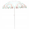 Parasol Plażowo Ogrodowy 160CM Pomarańczowo Zielony - zdjęcie