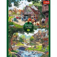 Puzzle 2 x 500 elementów. Sielankowe życie, zdjęcie 4