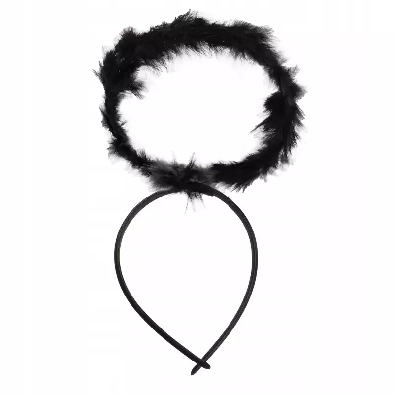 Czarna Aureola Opaska Tiara Upadłego ANIOŁA Halloween Karnawał Kostium Czarna Aureola Opaska Tiara Upadłego ANIOŁA Halloween Karnawał Kostium