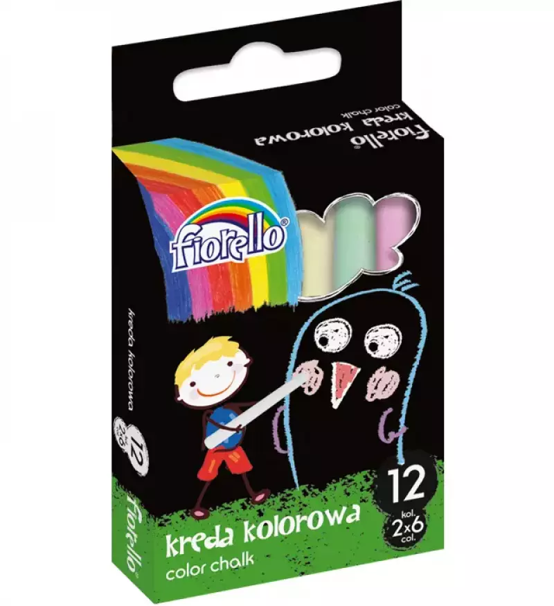 Kreda kolorowa 12 kolorów Kreda kolorowa 12 kolorów
