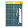 Mata do cięcia A4 + linijka aluminiowa 20cm, nożyk - zdjęcie