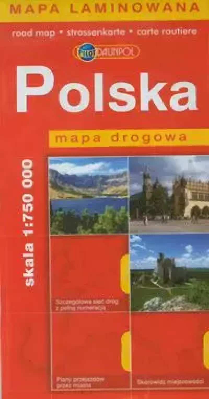 Polska mapa drogowa 1:750 000 Polska mapa drogowa 1:750 000