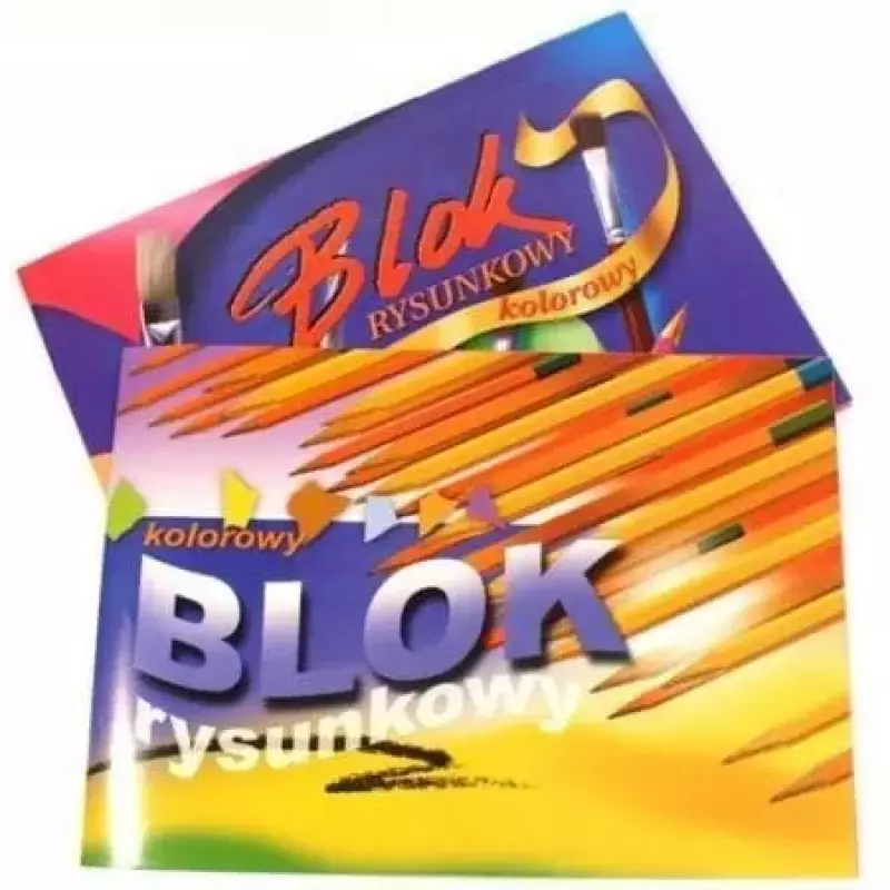Blok rysunkowy kolorowy A4 Blok rysunkowy kolorowy A4