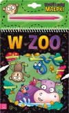 Zdrapuj i szukaj małpki. W zoo - zdjęcie