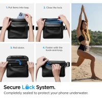Spigen A620 Universal Waterproof Waist Bag Black, zdjęcie 8