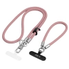 Tech-Protect C10S Rope Crossbody & Wrist Dusty ROSE/TITANIUM - zdjęcie