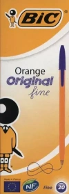 Długopis Orange Original Fine niebieski pudełko 20 sztuk - zdjęcie