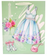 Torebka metalizowana 3D A5, fashion, mix wzorów, zdjęcie 3