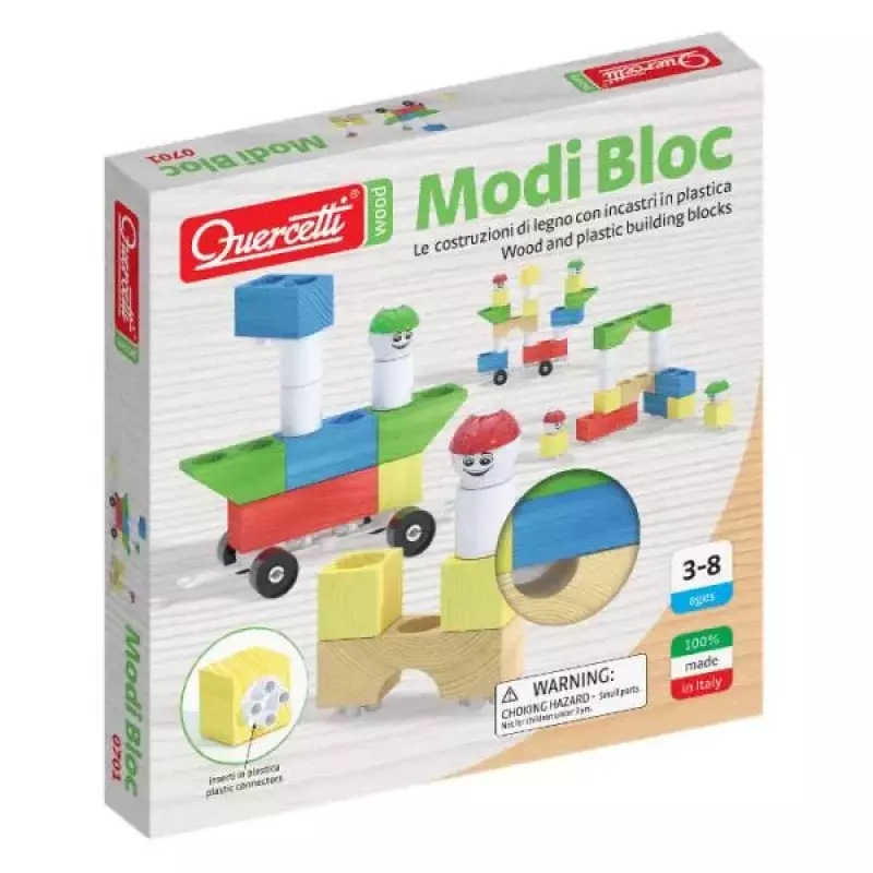 Drewniane klocki Modi Block 18 elementów Drewniane klocki Modi Block 18 elementów
