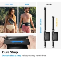 Spigen A620 Universal Waterproof Waist Bag Black, zdjęcie 5