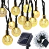 Lampa Solarna Ogrodowa Girlanda Łańcuch Solarny 4,9M 40LED Ciepły Biały - zdjęcie
