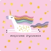 Kartka jednostronna JEDNOROŻEC W LOCIE - zdjęcie