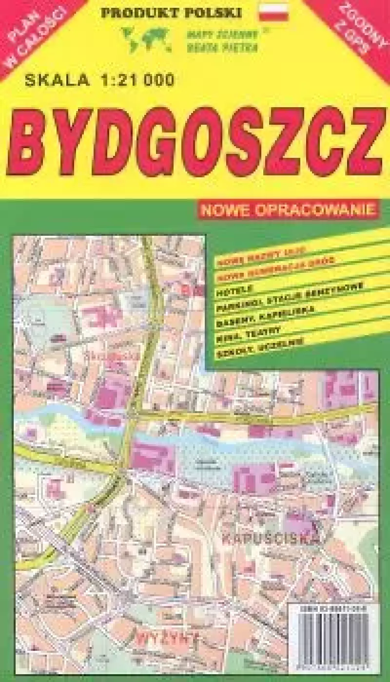 Bydgoszcz mapa składana