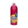 Farba szkolna 1000 ml, różowa - zdjęcie