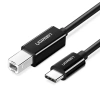 Kabel UGREEN USB-C-USB-B 2m USB 2.0 (czarny) - zdjęcie