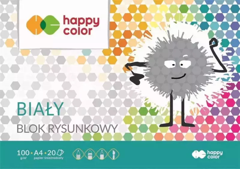 Blok rysunkowy A4 Happy Color
